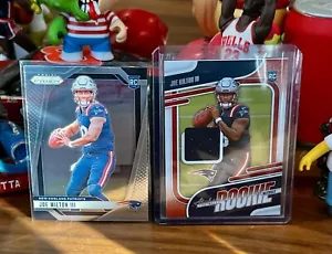 Lot (2) Joe Milton III 2024 Absolute Rookie Material Patch & Panini Prizm RC๐๐ - Picture 1 of 5