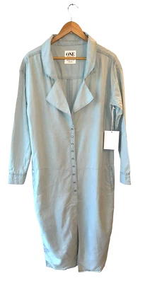 Abrigo One Teaspoon XS Le Hustle She Wolf Pearl Snap Chambray Camisa Topper - Nuevo Foto 1 de 4