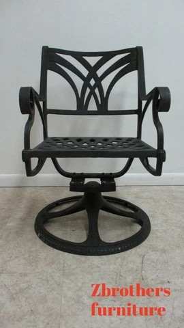 Cast Classics Monte Cristo Cast Aluminum Dining Arm Chair Swivel Rocker E Cover
