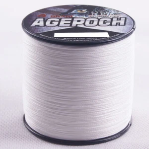 White 100m-2000m 6lbs-500lbs PE Dynema Agepoch Braided Fishing Line Kite Line - Picture 1 of 9