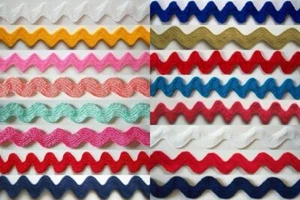 10 Yards Polyester 5/16" or 7/16" or 1/2" Rick Rack Color Choice See Description - Picture 1 of 17