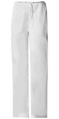 Scrubs Cherokee Workwear Drawstring Cargo Pant 4043 WHTW White Free Shipping - Image 1 of 3