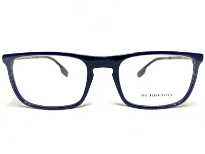 Gafas Burberry para Hombres B2288 3770 Azul Rectángulo Diseñador Marcos 53/19~145 NUEVO Foto 1 de 4