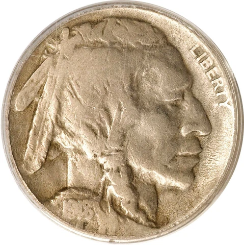1918/7-D 5C PCGS F12 CAC Buffalo Nickel 815138 Cover