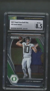 2021 Panini Prizm Draft Picks Justin Herbert Card #20 CSG 8.5 - Picture 1 of 2
