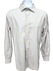 Nautica Front Button Oberhemd Herren L 16 34/35 chemisch gereinigt Freizeit Langarm - Bild 1 von 8