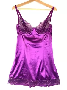 The Escanté Collection Women's Nightdress & Thong Raspberry Color Size XL / 38 - Picture 1 of 12
