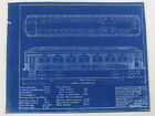 Milwaukee Electric Plan &amp; Elevation Parlor Car 98 Trolley Blueprint 1923 11&quot;
