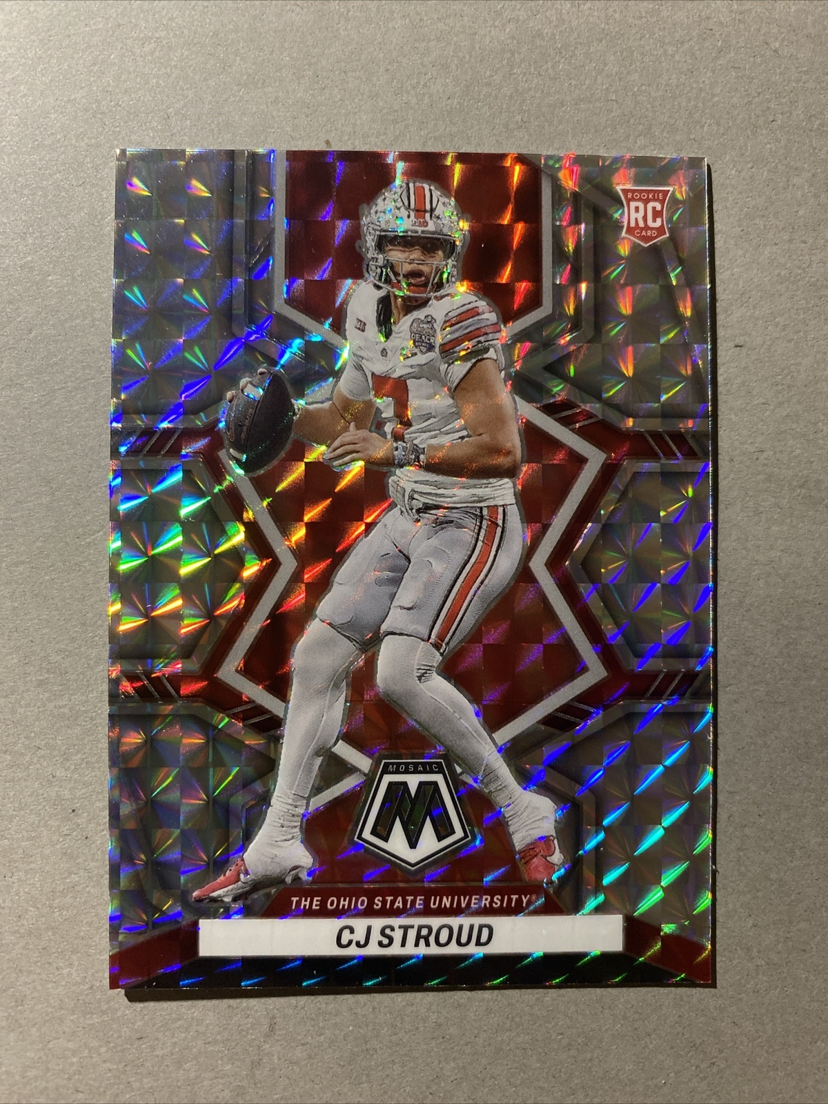 2023 Panini Mosaic Draft Picks Football Cj Stroud Silver Mosaic