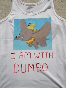 Customised Ladies Tank Top in 'Dumbo' Style - Picture 1 of 1