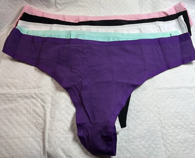 Nuevo con etiquetas Conjunto de tanga/cuerda talla XXL púrpura, blanco, menta, rosa y negro/5 Foto 1 de 3