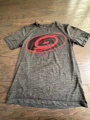 Carolina Hurricanes Shirt Size Adult Small Gray Cool Base Light Weight Cover