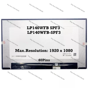 LP140WFB SPF3 LP140WFB-SPF3 14.0" Panel Laptop Touch LCD Screen EDP 40Pins - Imagen 1 de 1