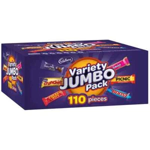 NEW Cadbury Variety Jumbo Pack Chocolate Assortment 110 Pieces 1.56kg Sweets Box - Picture 1 of 1