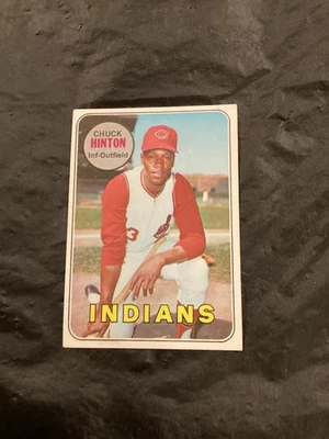 1969 Topps BB - #644 Chuck Hinton/Indians (HIGH No.) EX/MT - Image 1 of 2