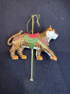 Vintage Avon Karussell exotischer Tiger Katze Weihnachtsschmuck - Bild 1 von 2
