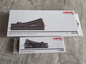 Märklin 24611 + 74491 + 74470 - TOP - Weiche Links - Elektrisch  (60) - S047-79 - Bild 1 von 3