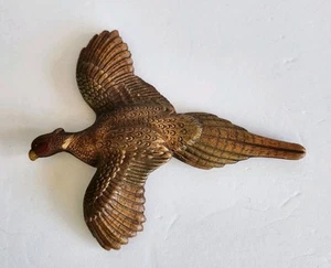 Vintage MCM Flying Pheasant Rooster Multi Product  Wall Decor 1946 Cabin 7 inch - Picture 1 of 7