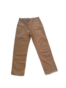 Carhartt BN0136 Utility Pantalone Anatra Doppio Ginocchio Lavato Largo Marrone 38x36(35) Nuovo - Foto 1 di 7