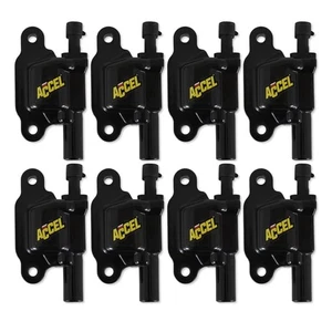 Accel Super Coil LS2 LS3 LS7 Super Coil 8 Pack Corvette Camaro Truck 140043K-8 - Picture 1 of 3