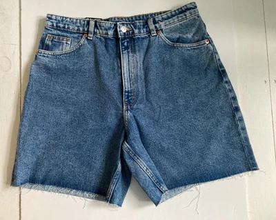 Monki Blue Denim Jorts/shorts 32" Waist 14.  BNWT. One owner - Image 1 of 4