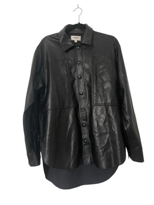 Camisa AGOLDE Utility Imitación Cuero en Desintoxicación Talla Pequeña Foto 1 de 4