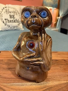 RARE Vintage 1980's Handmade E.T. Extra-Terrestrial Ceramic Night Light Lamp - Picture 1 of 9