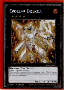 Evolzar Dolkka - Platinum Secret Rare - RA04-EN167 - Quarter Century Stampede - Picture 1 of 1