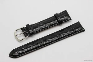 Uhrenarmband Leder 18mm Schwarz vom Juwelier Nowak - Bild 1 von 3