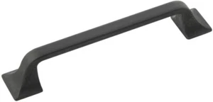 Hickory Hardware H076702-BI Forge 5in Farmhouse Cabinet Handle/Pull - Black Iron - Picture 1 of 1