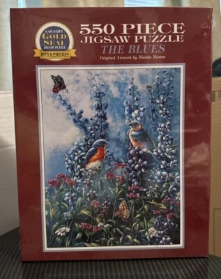 Rompecabezas Birds 550 piezas The Blues Wanda Mumm 1997 sellado nuevo Foto 1 de 2