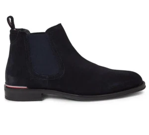 Botines de cuero para hombre Tommy Hilifger FM0FM04757 Navy talla 44 PVP: 169 € (S/812) - Imagen 1 de 7