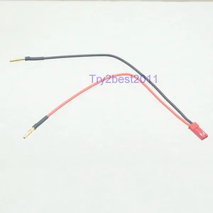 JST Male Plug to 2mm Banana Male Gold Bullet Connector Battery Conversion Cable - Picture 1 of 1