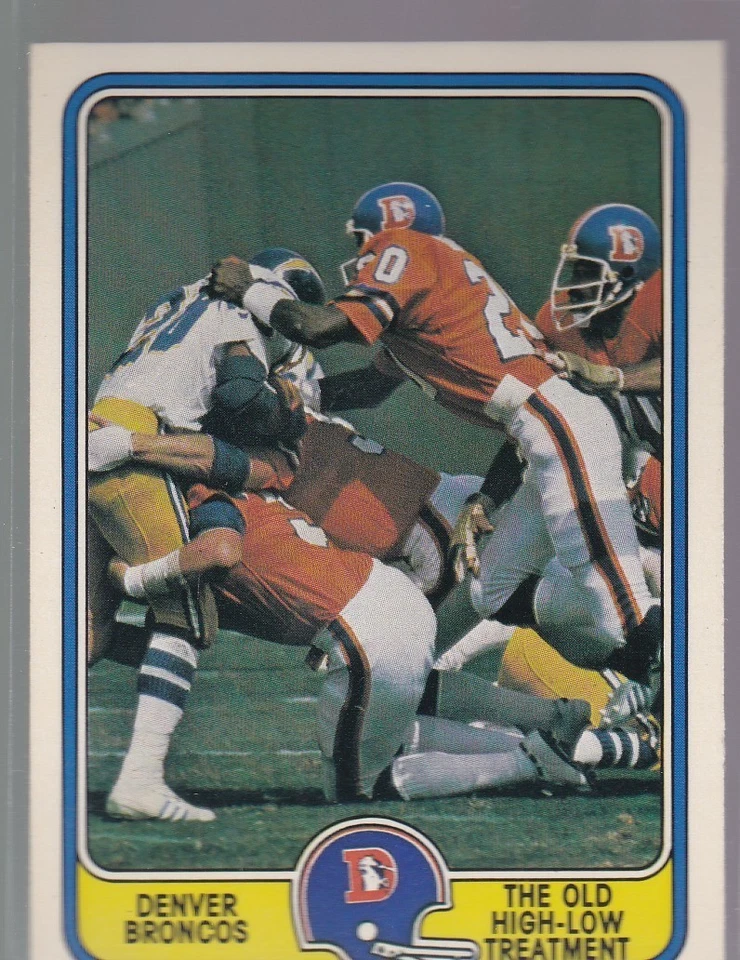 1981 FLEER FOOTBALL #16 DENVER BRONCOS NMMT/MINT *54496 - Image 1 of 1
