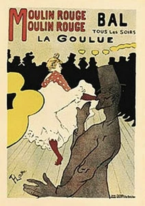 TOULOUSE LAUTREC POSTER - La Goulue Moulin Rouge 16X20 - Picture 1 of 1