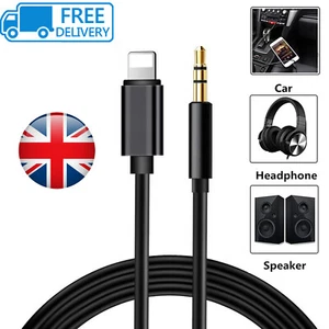 3.5mm Jack AUX Adapter Cable Cord to Car Audio For iPhone 7 8 X XS 11 12 13 14 - Picture 1 of 3