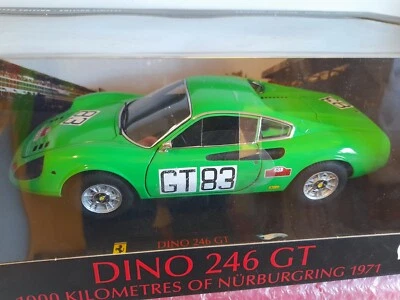 Hot Wheels T6260 Ferrari Dino 246 GT #83 1000Km Nurburgring 1971 1/18 - Immagine 1 di 2
