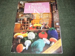 Simplicity Einfache Möglichkeiten, Ihre Küche zu dekorieren 1981 volle Größe Muster Handwerk +++ - Bild 1 von 9