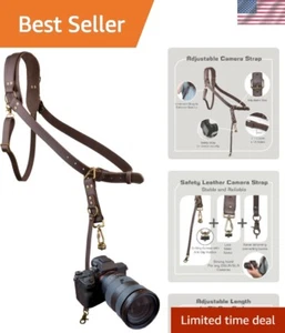 Camera Harness for One Camera,Single Leather Shoulder Strap for Photographers... - Picture 1 of 10