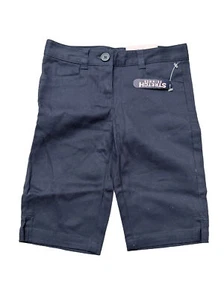 Chaps Navy Chino Shorts Girls Size 5 Approved Schoolwear - Picture 1 of 7