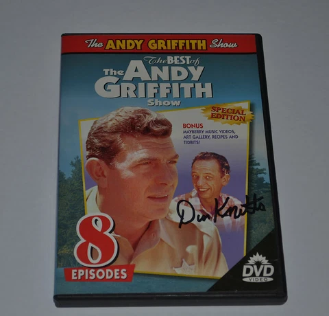 ANDY GRIFFITH SHOW  DVD SPECIAL EDITION Signed by DON KNOTTS  Autograph RARE Cover