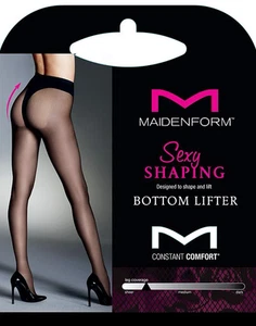 Women's Maidenform Sexy Shaping Bottom Lifter Hosiery Sheer Silky Smooth Soft - Picture 1 of 6
