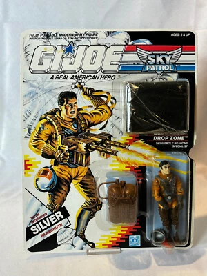 Hasbro GI Joe Sky Patrol 1989 Drop Zone Specialist paquete blister sellado de fábrica Foto 1 de 4
