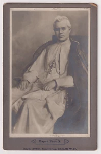 CARTE CABINET Rich.Bong/Berlin -LE PAPE PIE X (1835-1915)-Vintage argentic print - Picture 1 of 1