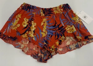 Ladies Size S Red RIP CURL Tropicana Casual Shorts *NEW With Tags* RRP $49.99 - Foto 1 di 5