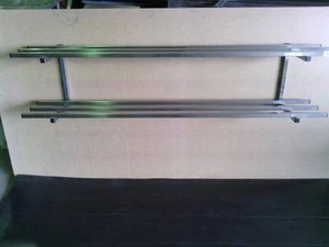 STAINLESS STEEL 1200x300 TWIN POT RACK/STORAGE SHELF GRADE 304 25MM TUBE - Picture 1 of 2