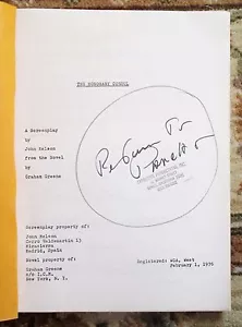 1976 Early Draft SCREENPLAY of GRAHAM GREENE Novel HONORARY CONSUL - Imagen 1 de 10