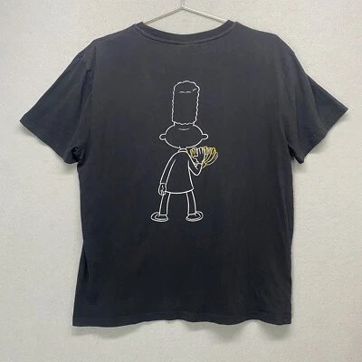Camisa masculina Hey Arnold média preta Nickelodeon Wave macia - Imagem 1 de 4