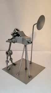 Hinz And Kunst Camera Man Photographer Nuts & Bolts Art Sculpture German signed - Picture 1 of 10