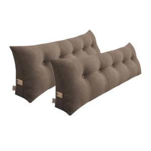 SOGA 2X 150cm Coffee Triangular Wedge Bed Pillow Headboard Backrest Bedside Tata - Picture 1 of 10
